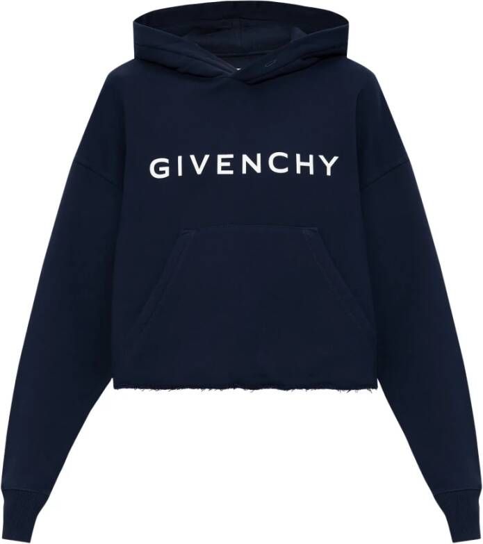 Givenchy Logo hoodie Blauw Dames