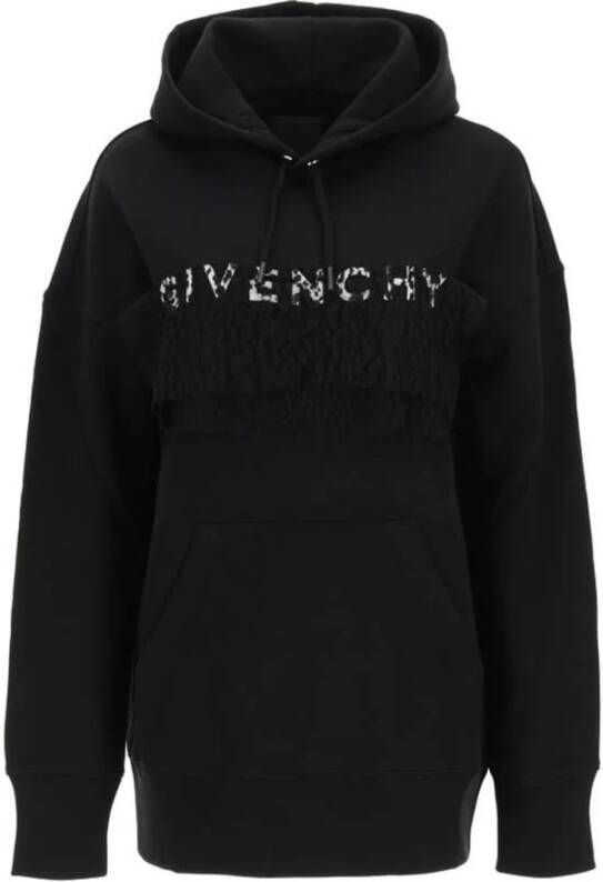 Givenchy Zwarte Logo Hoodie voor Black