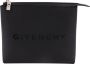 Givenchy Logo Print Coated Canvas Clutch Zwart Heren - Thumbnail 1