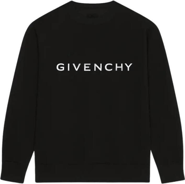 Givenchy Logo Print Slim Fit Sweatshirt Zwart Heren