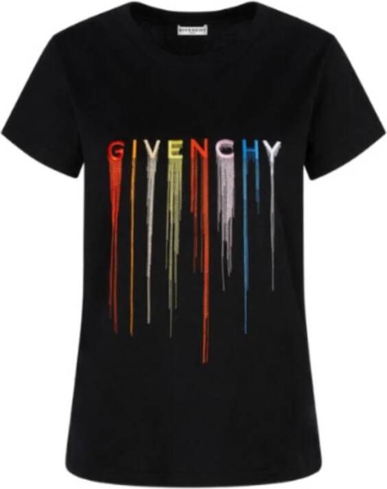 Givenchy Logo T-shirt Zwart Dames