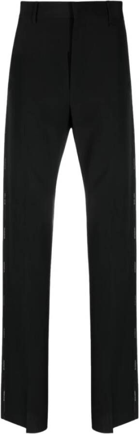 Givenchy Logo Tape Getailleerde Broek Zwart Heren