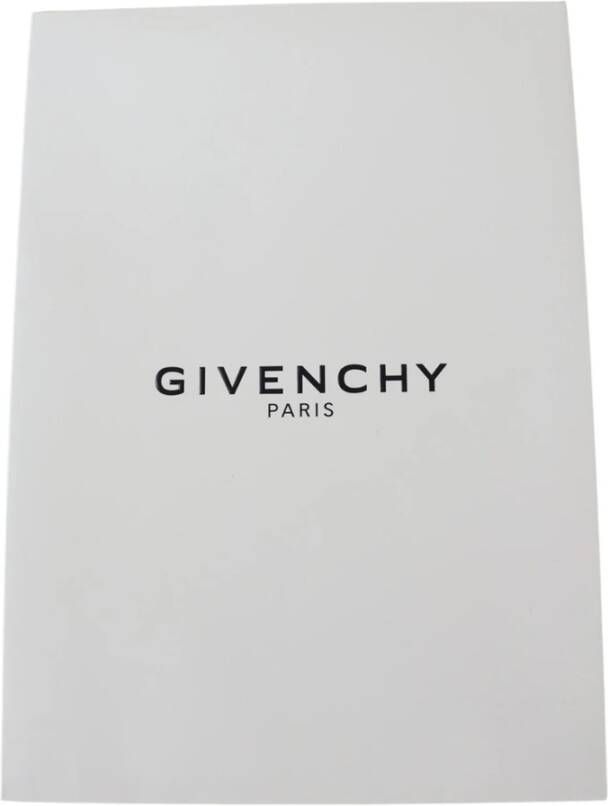 Givenchy Logo Wol Zijden Sjaal Unisex Italië Wit Unisex