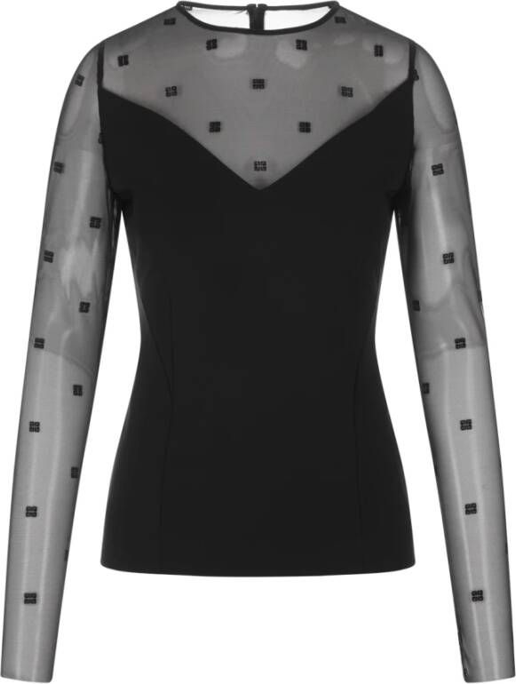 Givenchy Long Sleeve Tops Zwart Dames