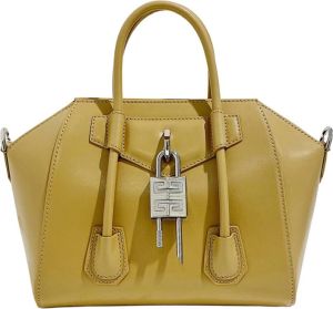 Givenchy Mini Antiigona Lock Bag Beige Dames