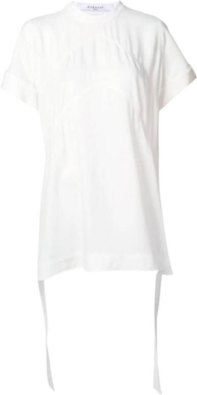 Givenchy Off White Oversized T-Shirt voor minimalistische fashionistas White Dames
