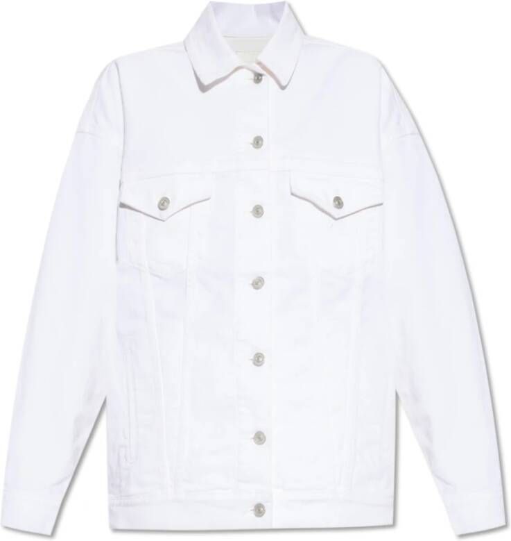 Givenchy Witte Denim Jas voor Vrouwen White Dames