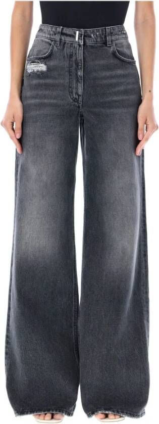 Givenchy Oversized Zwarte Denim Jeans Aw23 Zwart Dames