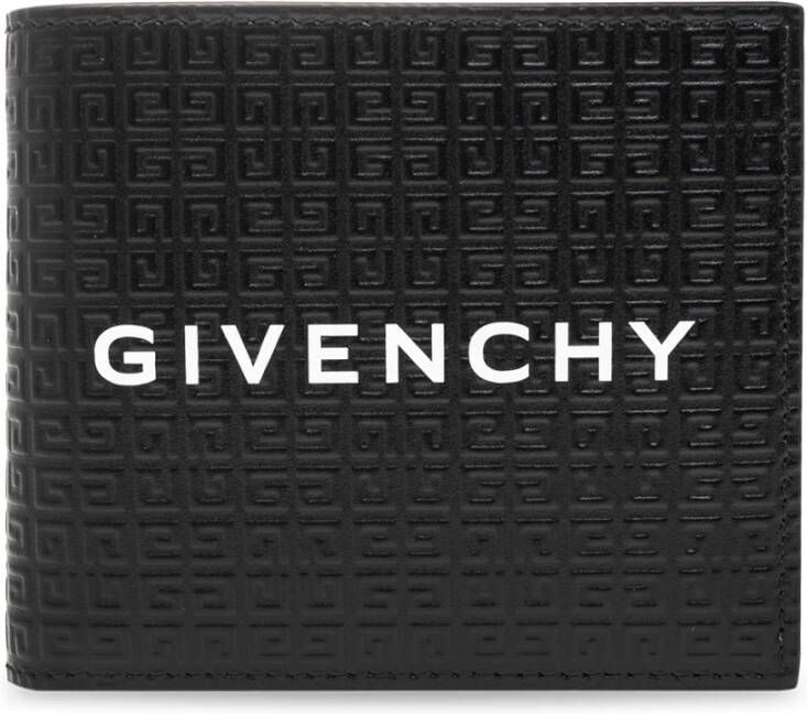 Givenchy Portemonnee van geperst leer met interne vakken Black Heren
