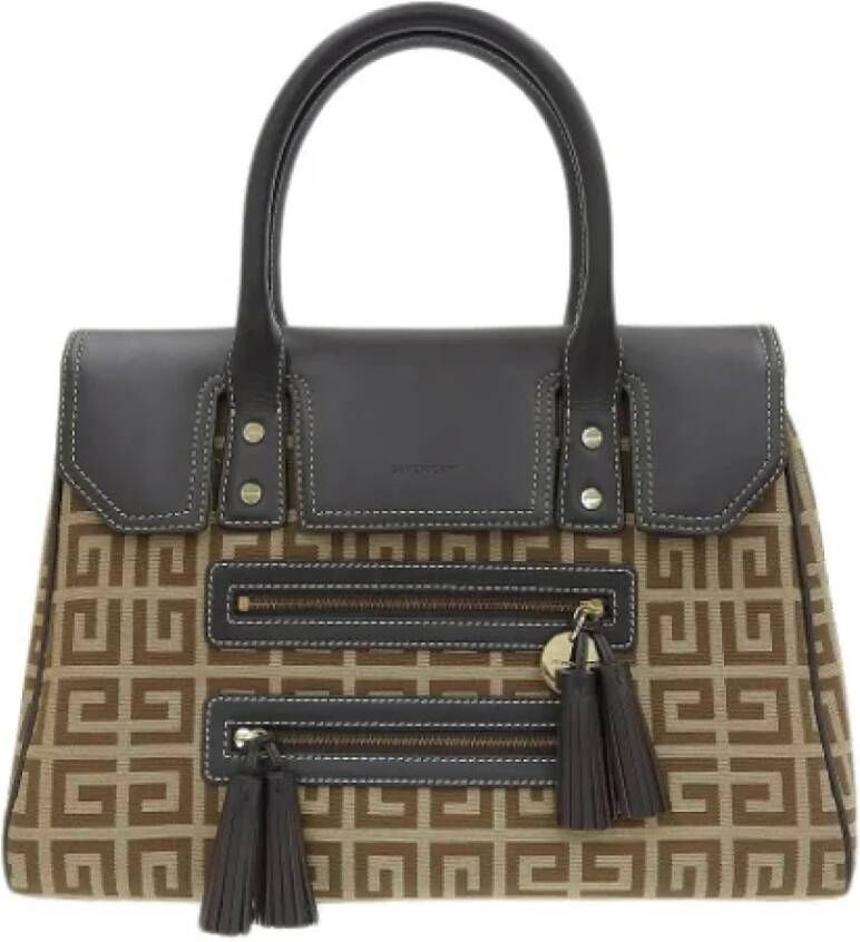 Givenchy Pre-owned Canvas handbags Bruin Dames