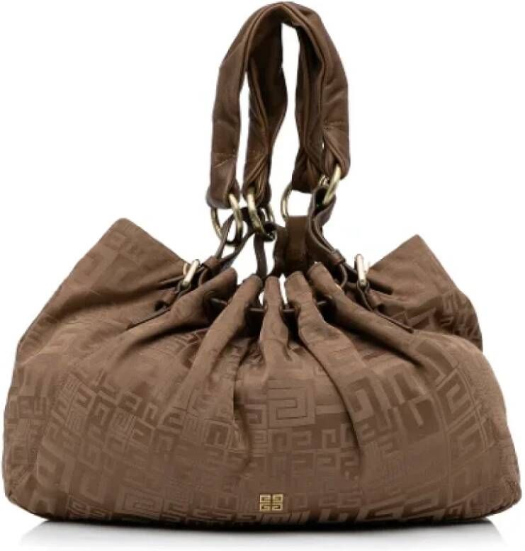 Givenchy Pre-owned Canvas shoulder-bags Bruin Dames