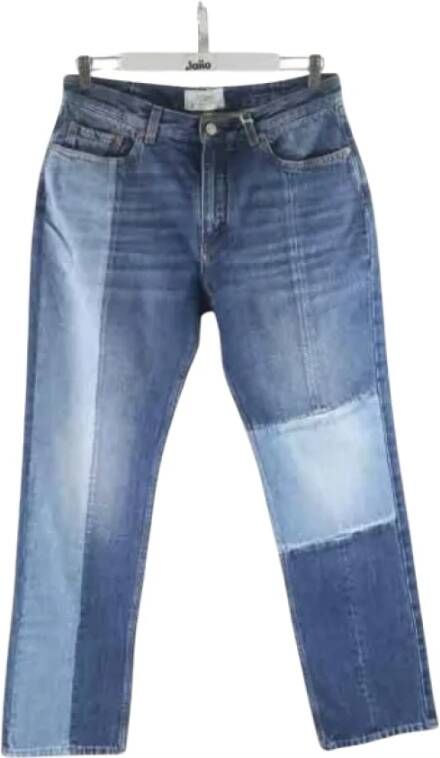 Givenchy Pre-owned Cotton jeans Blauw Dames
