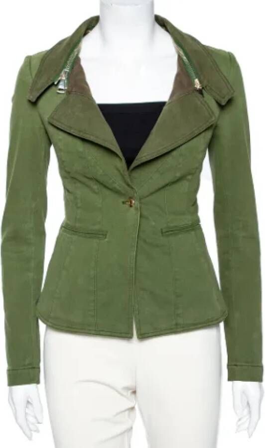 Givenchy Pre-owned Cotton outerwear Groen Dames