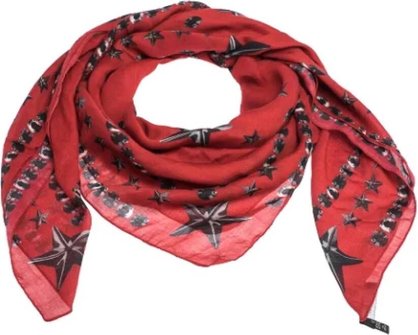 Givenchy Pre-owned Cotton scarves Rood Dames