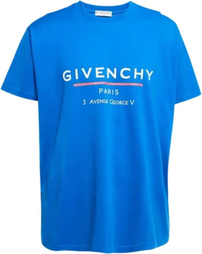 Givenchy Pre-owned Cotton tops Blauw Dames