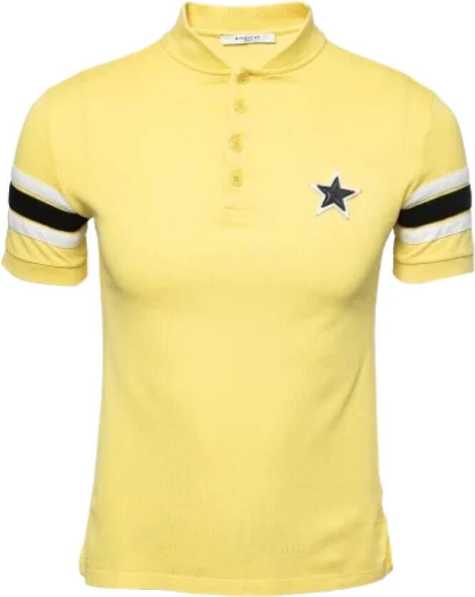 Givenchy Pre-owned Cotton tops Geel Dames