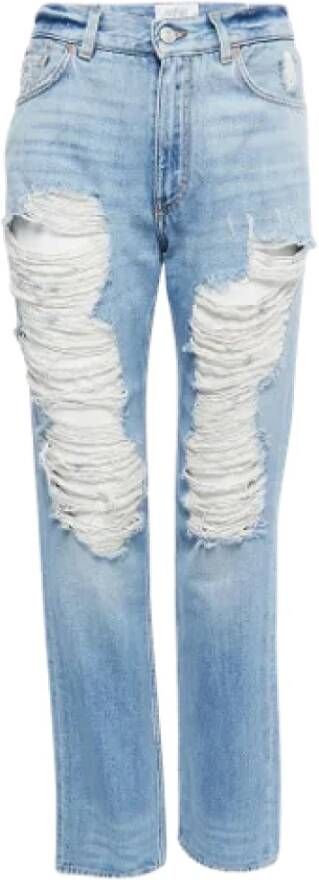 Givenchy Pre-owned Denim jeans Blauw Dames