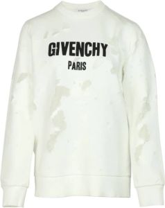 Givenchy Pre-owned Distressed Sweatshirt Wit Dames