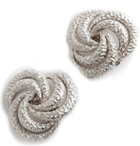 Givenchy Pre-owned Flowery earclips Wit Dames