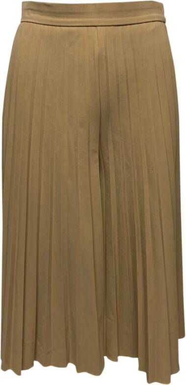Givenchy Pre-owned Geplooide palazzo -broek Beige Dames