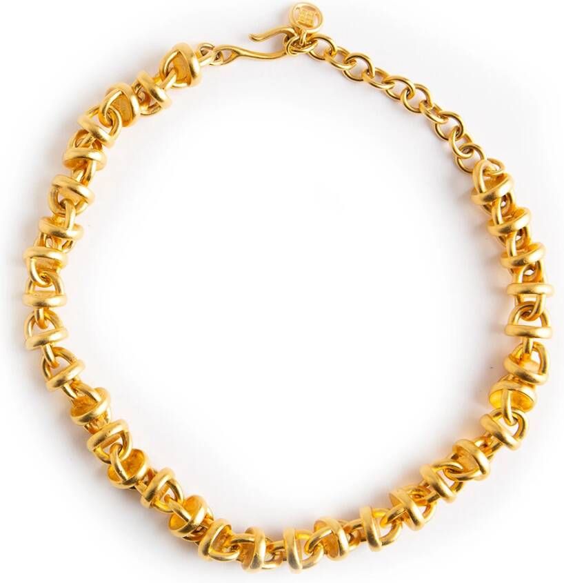 Givenchy Pre-owned Givenchy 1980 s – 1990 s mid frosted necklace Pre-owned Geel Dames