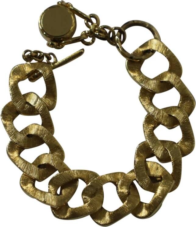 Givenchy Pre-owned Givenchy -ketting schakelarmband in goudmetaal Geel Dames