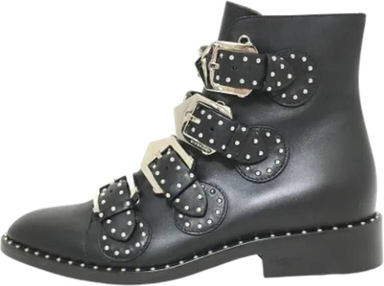 Givenchy Pre-owned Leather boots Zwart Dames