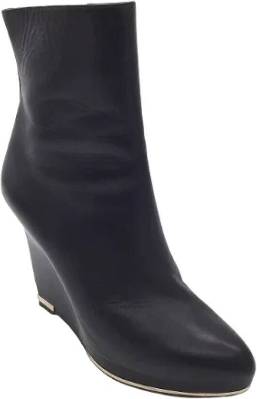 Givenchy Pre-owned Leather boots Zwart Dames