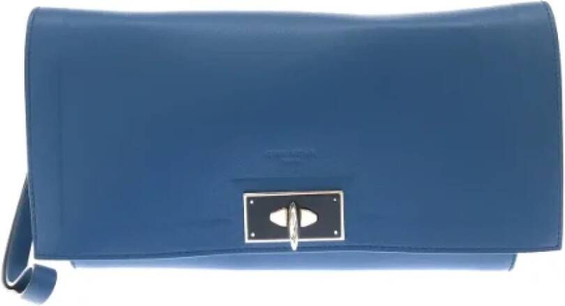 Givenchy Pre-owned Leather clutches Blauw Dames