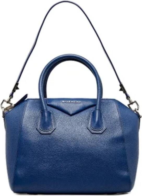 Givenchy Pre-owned Leather handbags Blauw Dames
