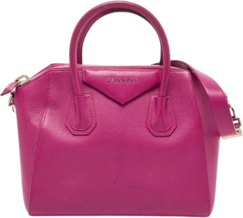Givenchy Pre-owned Leather handbags Roze Dames