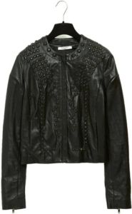 Givenchy Pre-owned Leather Jacket Zwart Dames