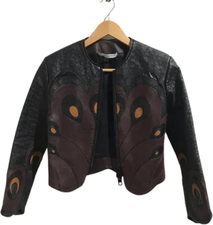 Givenchy Pre-owned Leather outerwear Zwart Dames