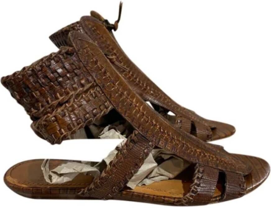 Givenchy Pre-owned Leather sandals Bruin Dames
