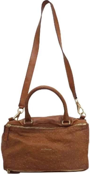 Givenchy Pre-owned Leather shoulder-bags Bruin Dames