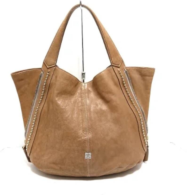 Givenchy Pre-owned Leather shoulder-bags Bruin Dames