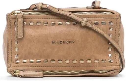 Givenchy Pre-owned Leather shoulder-bags Bruin Dames