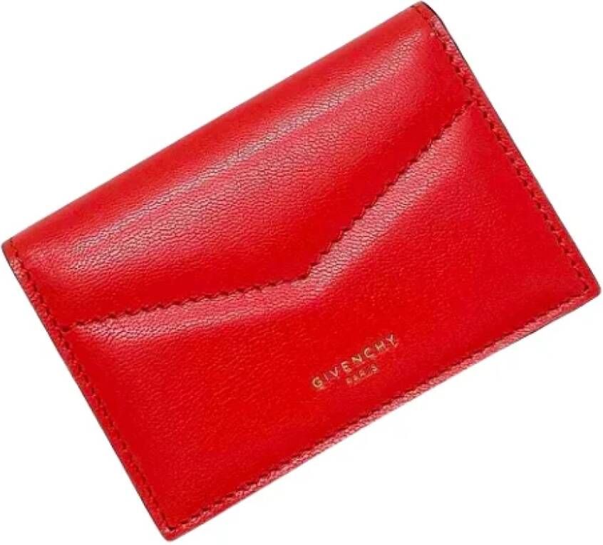 Givenchy Pre-owned Leather wallets Rood Dames