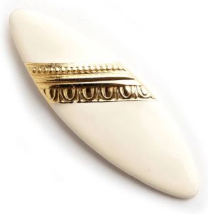 Givenchy Pre-owned Oval brooch Beige Dames