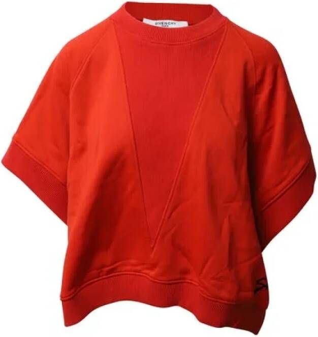 Givenchy Pre-owned Cotton outerwear Rood Dames