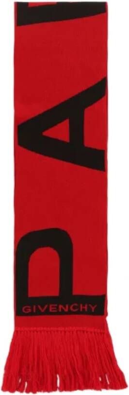 Givenchy Pre-owned Pre-owned Cotton scarves Rood Heren
