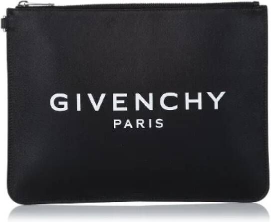 Givenchy Pre-owned Leather clutches Zwart Dames