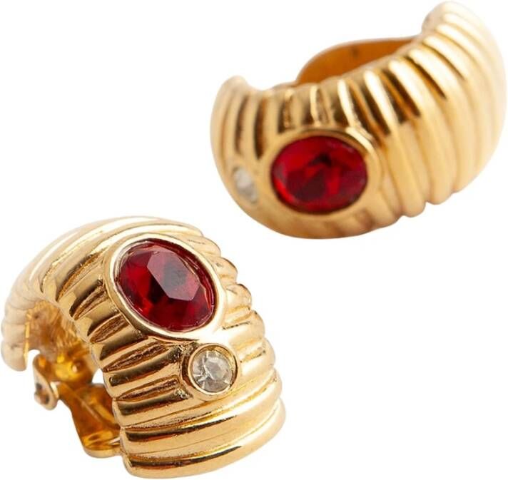 Givenchy Pre-owned Pre-owned red earrings Geel Dames
