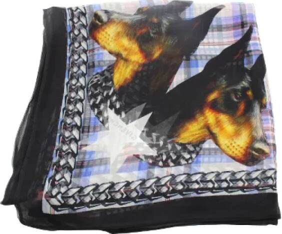 Givenchy Pre-owned Silk scarves Zwart Dames