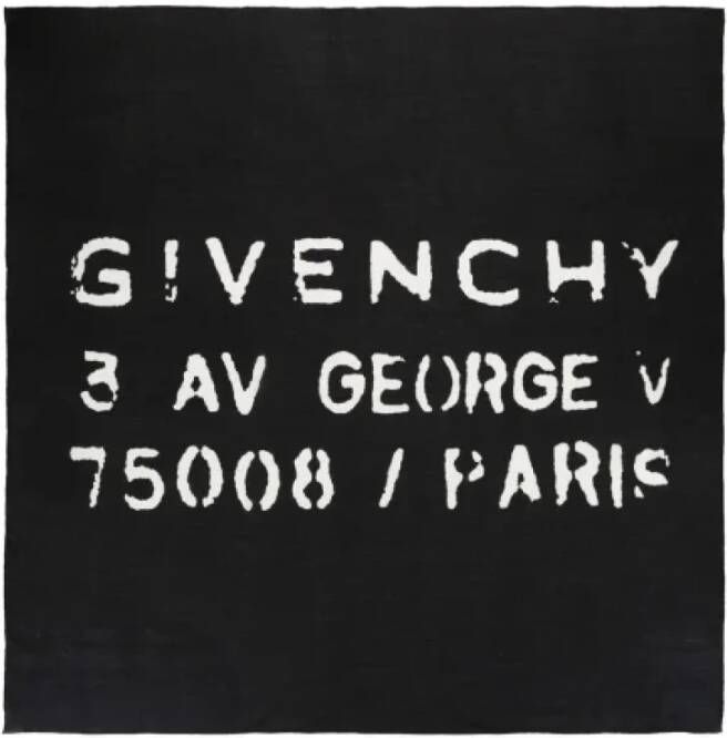 Givenchy Pre-owned Pre-owned Silk scarves Zwart Dames