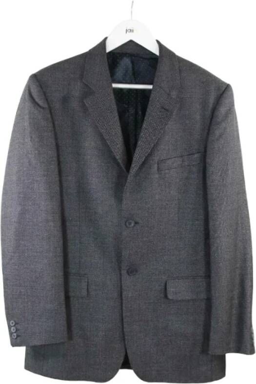 Givenchy Pre-owned Wool outerwear Grijs Heren