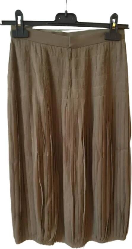 Givenchy Pre-owned Silk bottoms Groen Dames