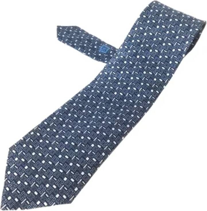 Givenchy Pre-owned Silk home-office Blauw Heren