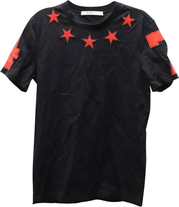 Givenchy Pre-owned Tweedehands T-shirt Zwart Heren