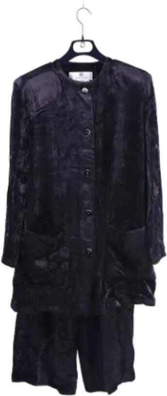 Givenchy Pre-owned Velvet outerwear Blauw Dames